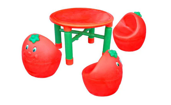 Conjunto Mesa e Banquetas Frutas