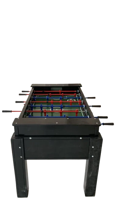 Mesa de Pebolim FS Preta Oficial com Ferros Embutidos com Gaveta