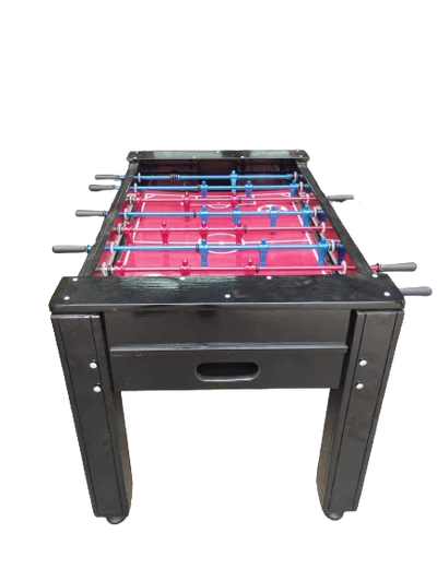 Mesa de Pebolim Preta FS Oficial com Ferros Embutidos em Pinus