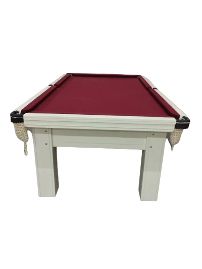Mesa de Sinuca Elite FS Branca com Redinhas 2.20x1,20m.