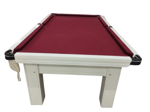 Mesa de Sinuca Elite FS Branca com Redinhas 2.20x1,20m.