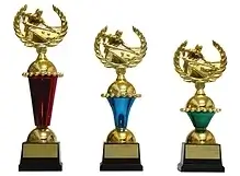 Troféu para sinuca kit com 3 unidades classe 2